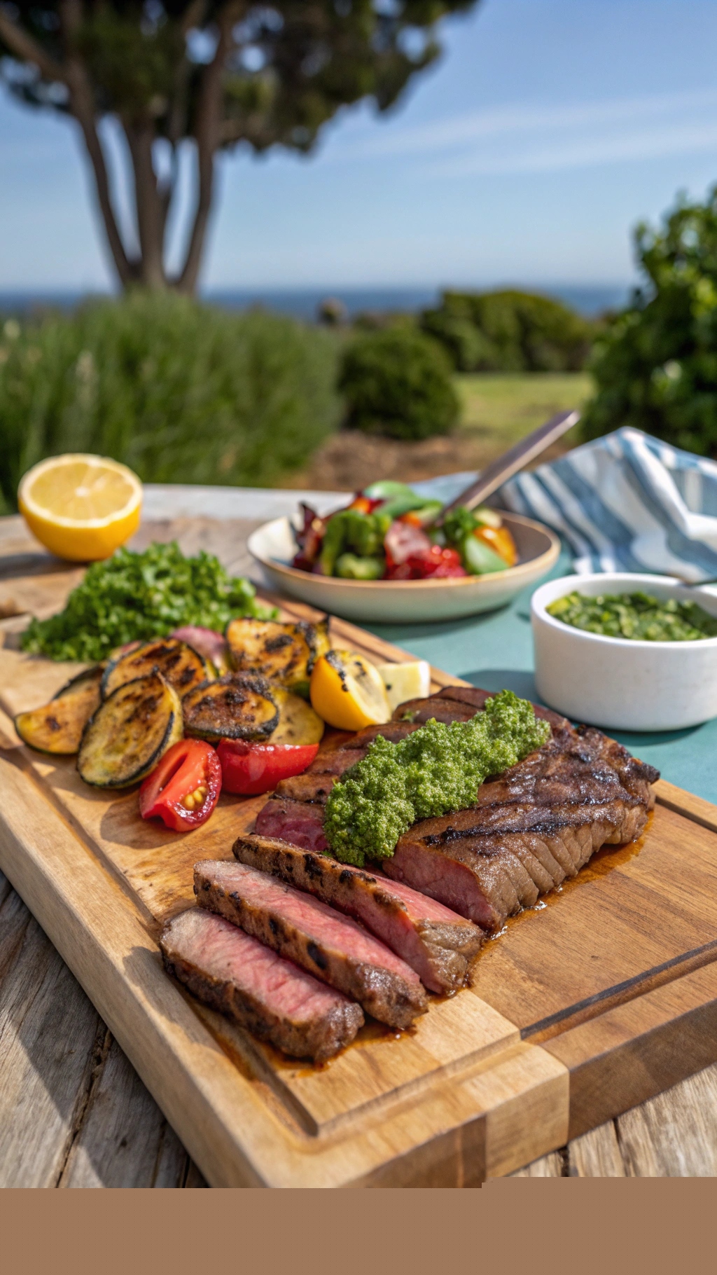 Grilled Steak with Chimichurri Sauce