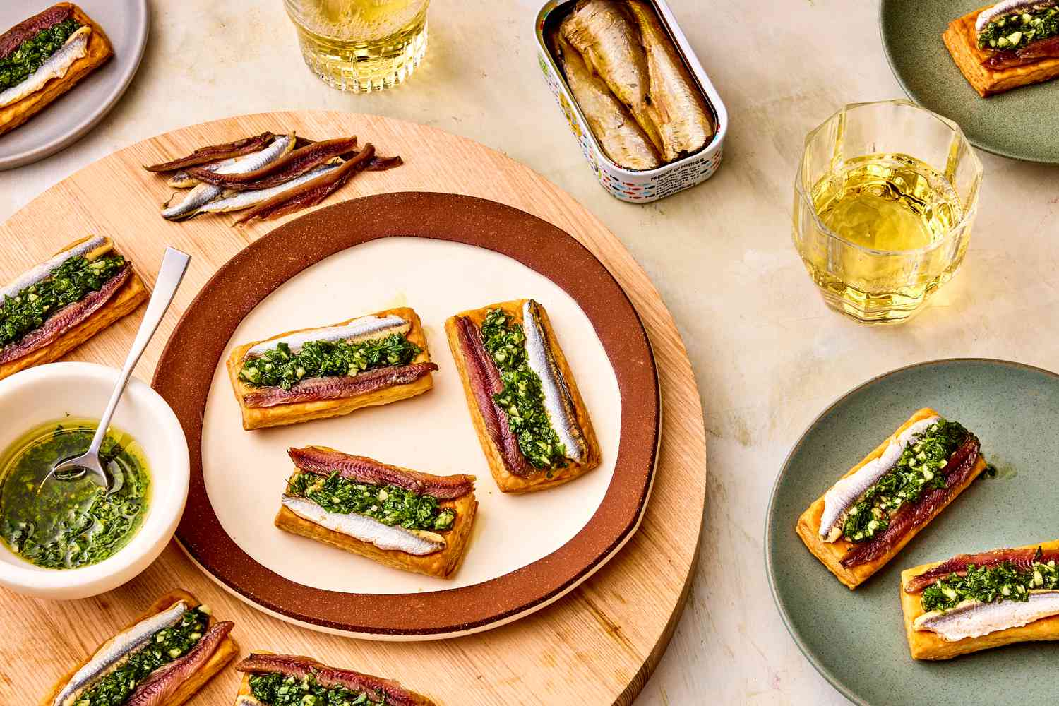 การจัดเสิร์ฟ Pintxos ให้สวยงามน่ารับประทาน